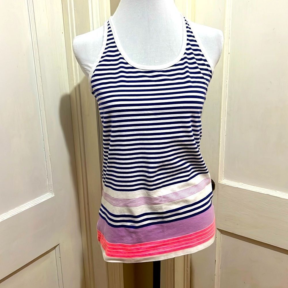 Vintage GAP FIT Racer Back Striped Tank NWOT Womens Medium super cute!